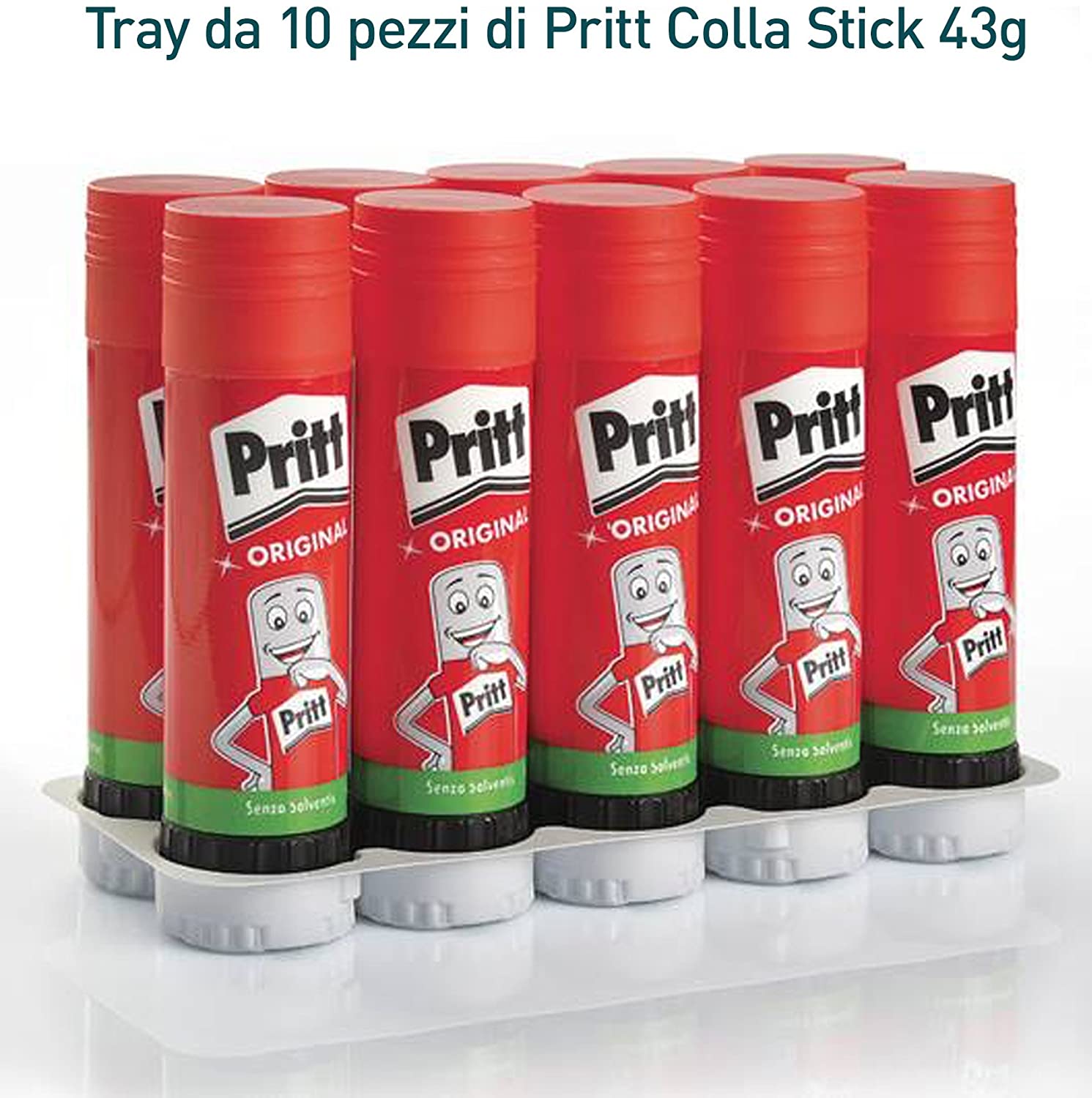 N. 1 pezzo COLLA stick PRITT 43 g. tubo grande - ideale per bambini  4015000090476